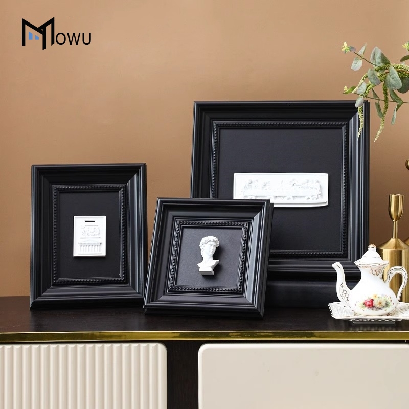 立体雕塑画复古石膏像画框