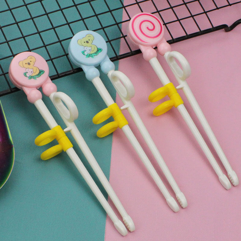 儿童筷子男童短款二段小童训练筷神器2岁婴幼儿6岁宝宝专用学习筷 好材质餐具批发 淘优券