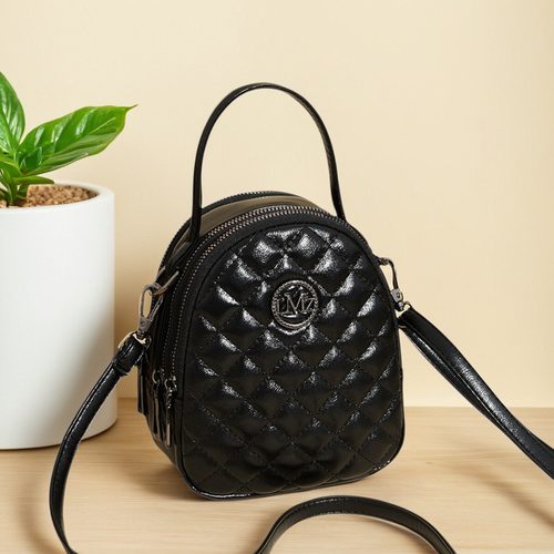 2025真皮女士手机包斜挎三层小包