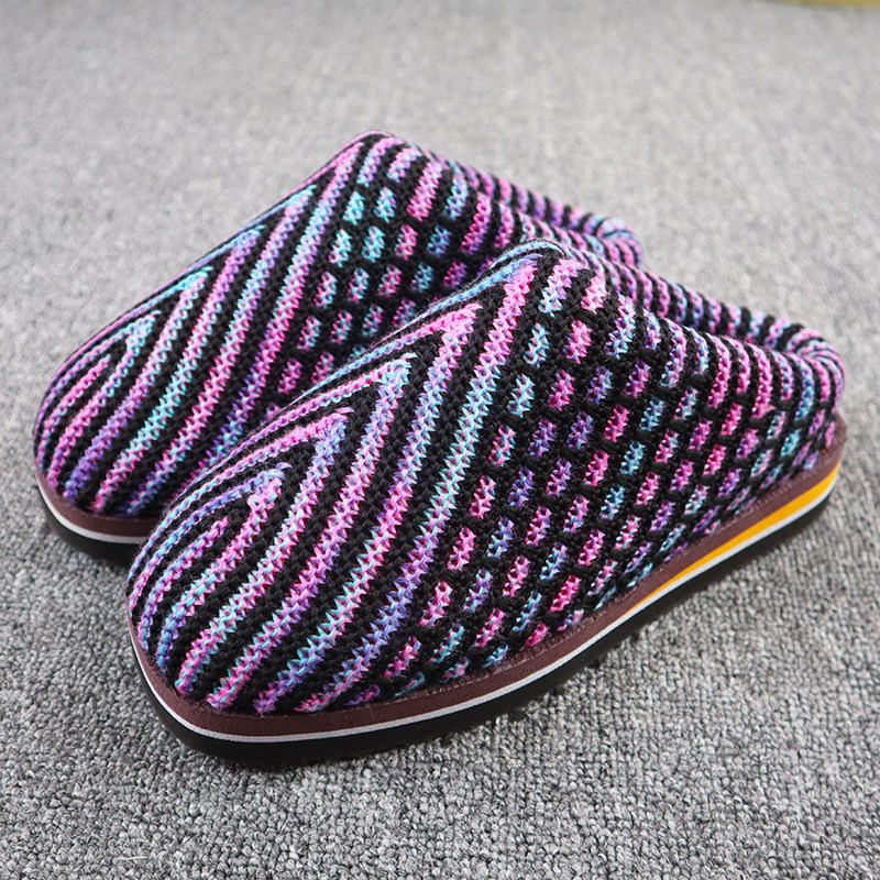 纯手工毛线编织棉拖鞋成品男女冬居家棉靴加厚防滑保暖婚嫁陪嫁鞋,居家布艺,居家棉拖/棉鞋,淘宝优惠券,粉丝福利购,淘宝优惠卷