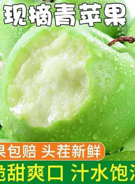 山西青苹果脆甜富士新鲜孕妇应季水果小苹果多汁青森整箱现摘发