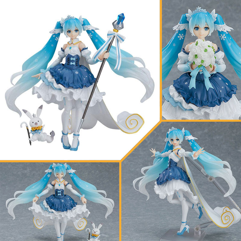 日版figma可动手办 ex-054 初音未来 雪初音 雪未来snow princess