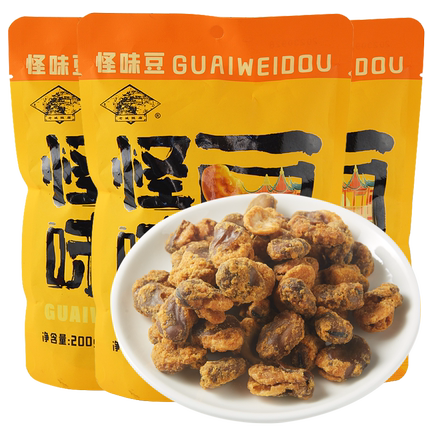 上海特产老城隍庙怪味豆香酥怪味豆 怪味胡豆香辣蚕豆脆200g*5袋