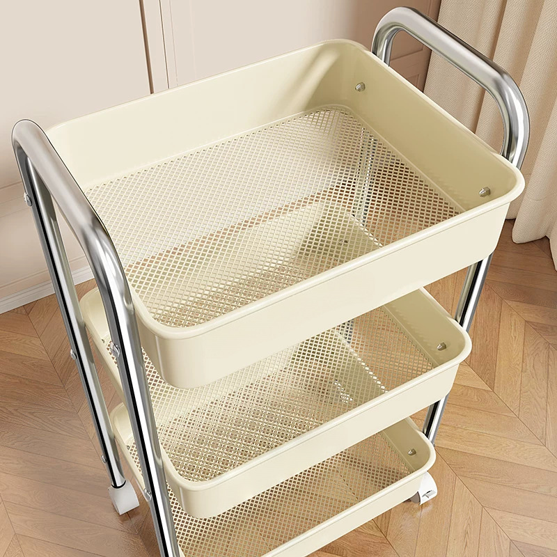 小推车多功能铁艺收纳架