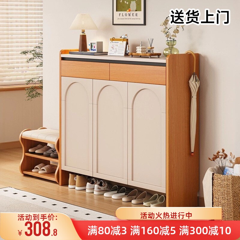 鞋柜家用门口入户玄关收纳柜一体