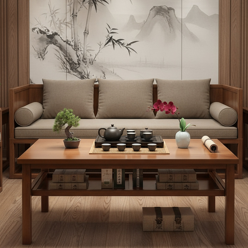 新中式实木茶几功夫茶台小户型