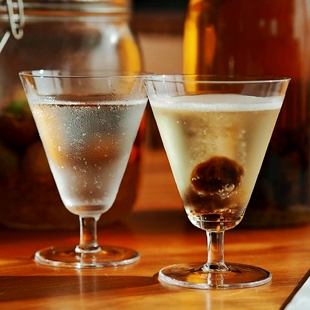 轻奢小容量锥形矮脚杯水晶玻璃透明酒吧调酒鸡尾酒杯果汁杯饮品杯