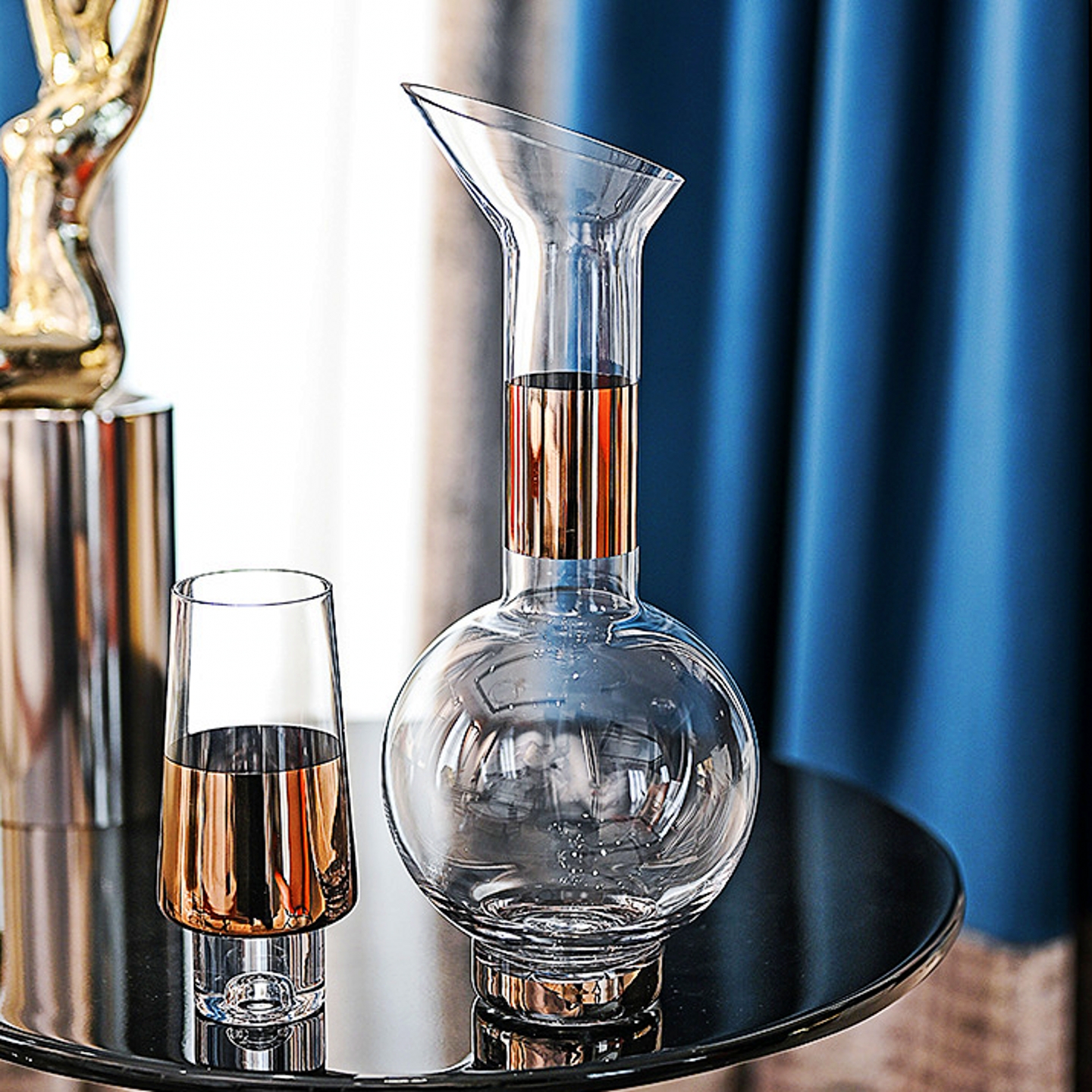 创意斜口水晶玻璃红酒醒酒器酒具