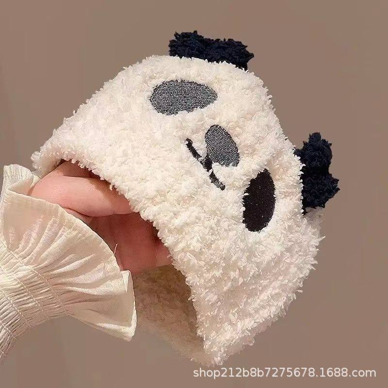 日系毛绒绒洗脸发带女可爱熊猫宽束发带头巾压发发箍月子头套头饰,孕妇装/孕产妇用品/营养,产妇头巾,淘宝优惠券,粉丝福利购,淘宝优惠卷
