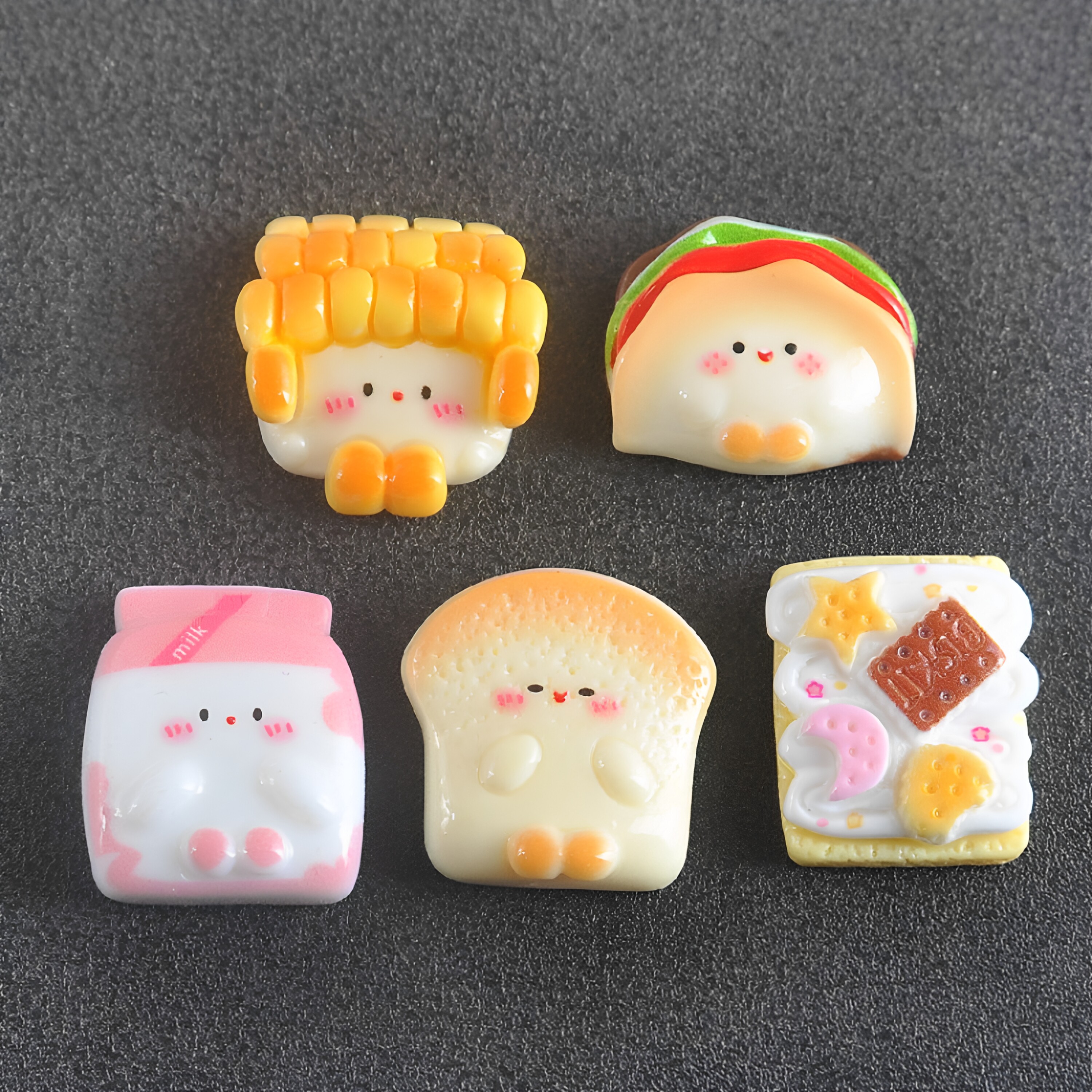 创意可爱3D磁吸牛奶面包冰箱贴