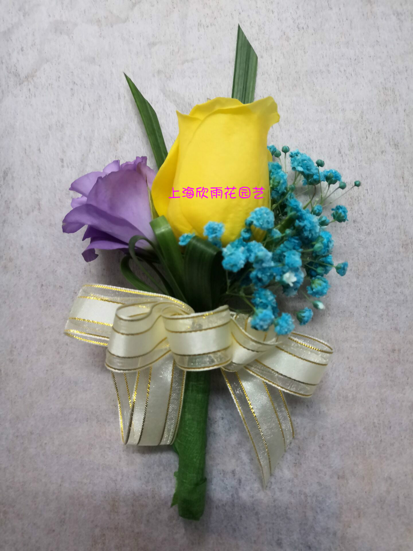 鲜花胸花香槟玫瑰婚礼胸花宴会胸花商务会议宴会鲜花上海鲜花速递