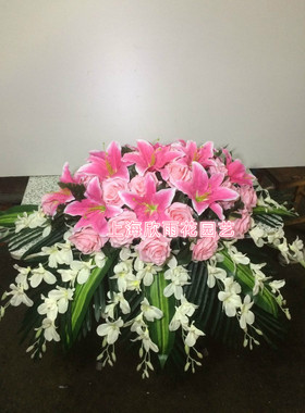 仿真讲台花会议台花签到台花会展台花 上海鲜花速递同城普陀花店