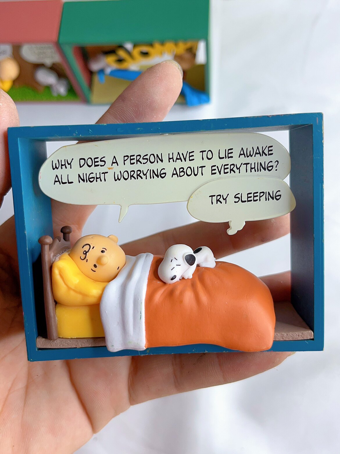 XIXI DIY 대량 상점 대량 블라인드 박스 DIY 액세서리 RE-MENT 일반 스누피 데이 스퀘어 하우스