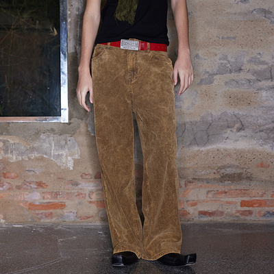 FSG 复古水洗灯芯绒直筒裤