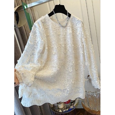 法式时尚冬季新款蕾丝衫