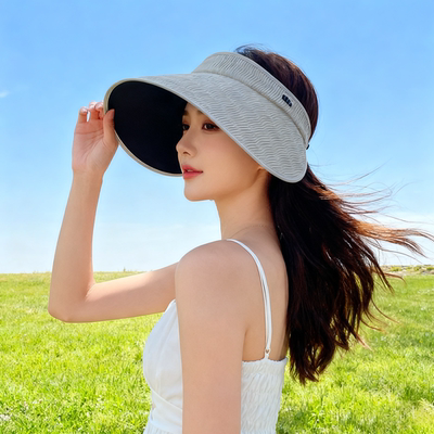 【蕉下官方】灯罩帽黑胶