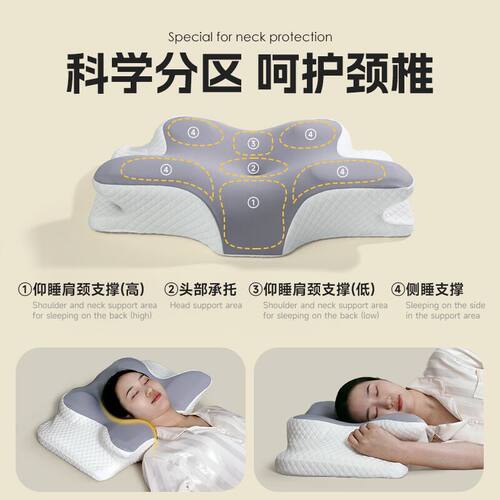 枕头记忆棉高密度记忆枕枕芯颈椎枕睡眠a类高枕不塌陷护颈枕批发