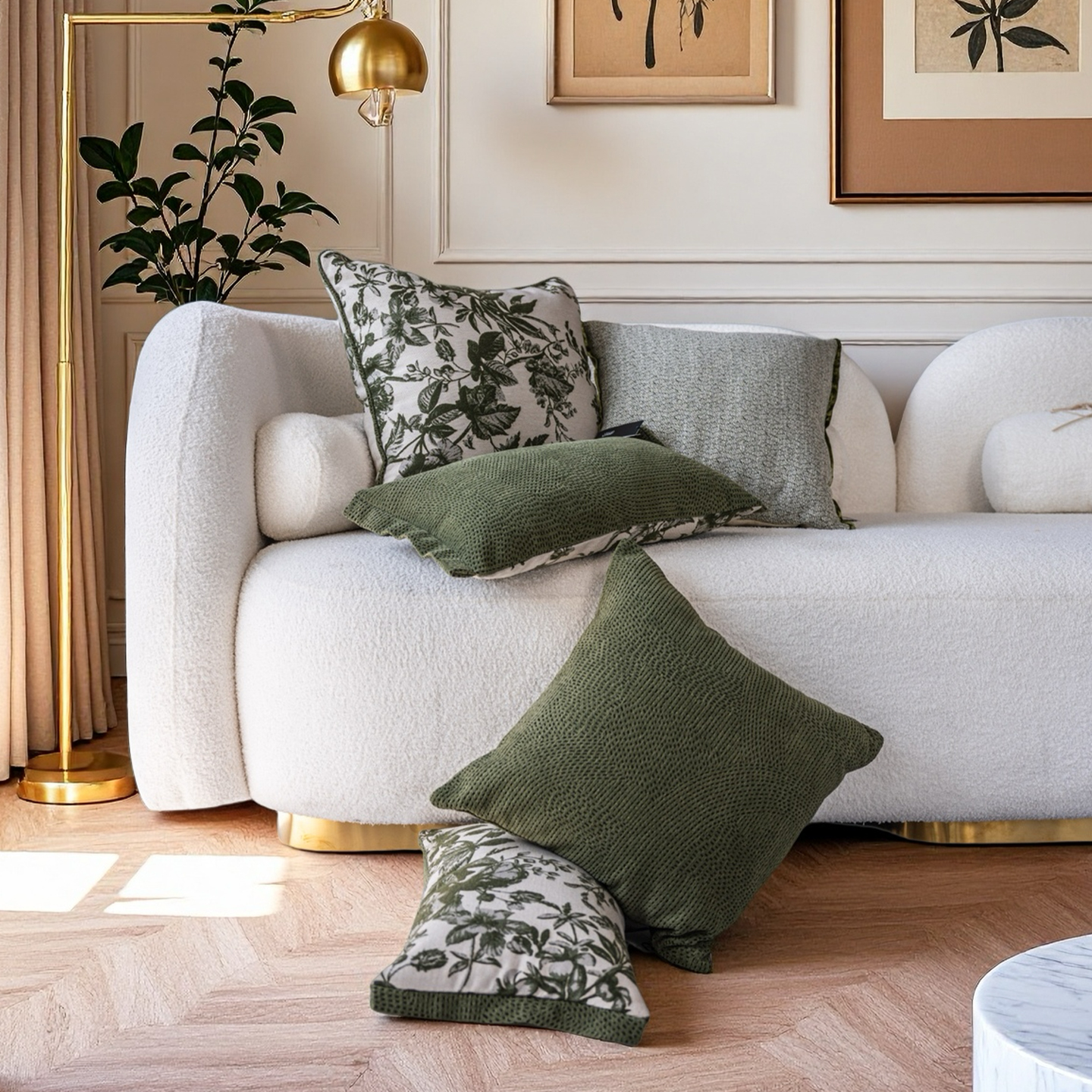 轻奢法式覆古抱枕套高级感沙发靠垫枕客厅北欧床头雪尼尔提花艺术