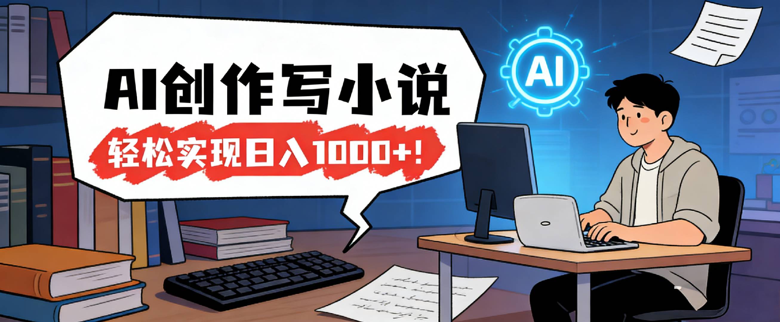 AI工具创作写小说教程