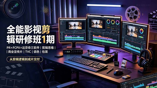 PRFCPX达芬奇剪辑思维商业宣传片TVC调色包装影视剪辑研修教程 ​