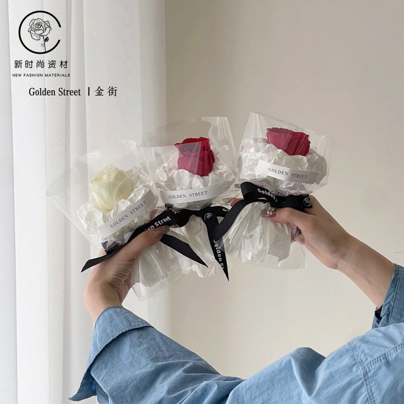 520儿童节迷你单支花束制作材料包卡通迷你小花束手工DIY包装