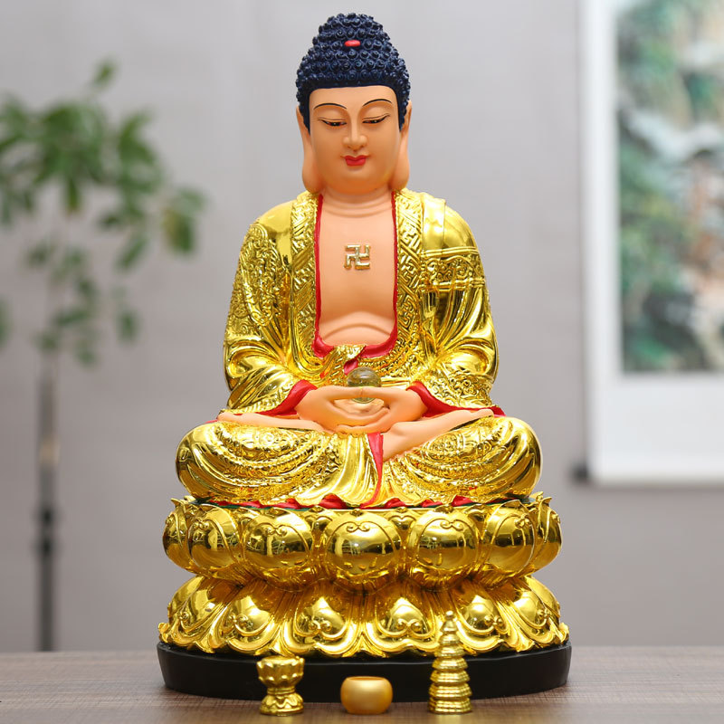 批发树脂佛像阿弥陀佛如来佛祖居家供奉树脂药师佛大日像三宝佛