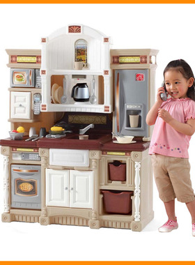 韩国进口STEP2儿童过家家喜来登厨房男女孩仿真做饭玩具声光灶台