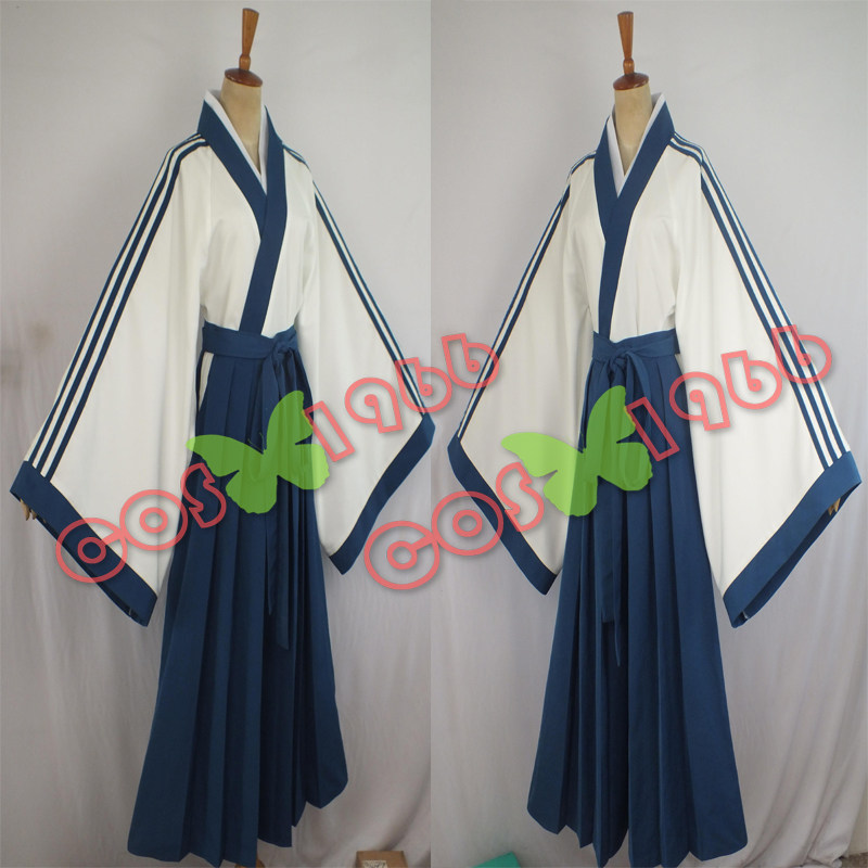 定制  银魂 万事屋 志村新八 cos服装 银魂真人版 新八 和服