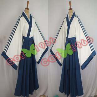 定制  银魂 万事屋 志村新八 cos服装 银魂真人版 新八 和服