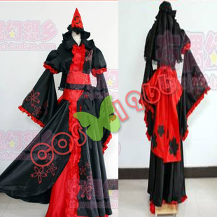 定制東方project黒化 幽々子 cos服 东方幻想乡 幽幽子黑化