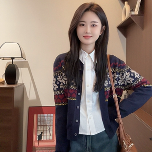 插曲 Young 长袖 百搭复古秋季 Y5471 小众设计感针织衫 Niche