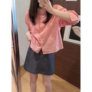 Niche 休闲宽松小众衬衫 Young 气质时尚 B80551 雕刻爱情