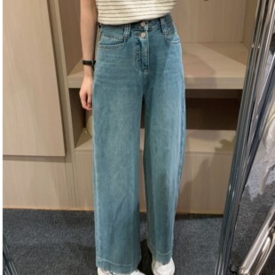 Niche 百搭复古宽松休闲牛仔裤 Young 高腰时尚 Y6007 一裤