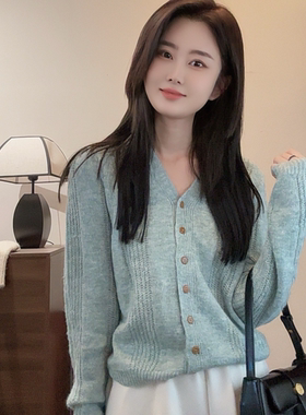 【Niche Young】木屋  百搭宽松韩版温柔秋冬设计感针织衫 Y5315