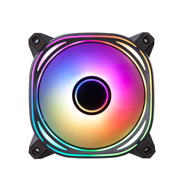 金河田风匠12CM机箱风扇ARGB神光同步静音温控电脑主机散热风扇