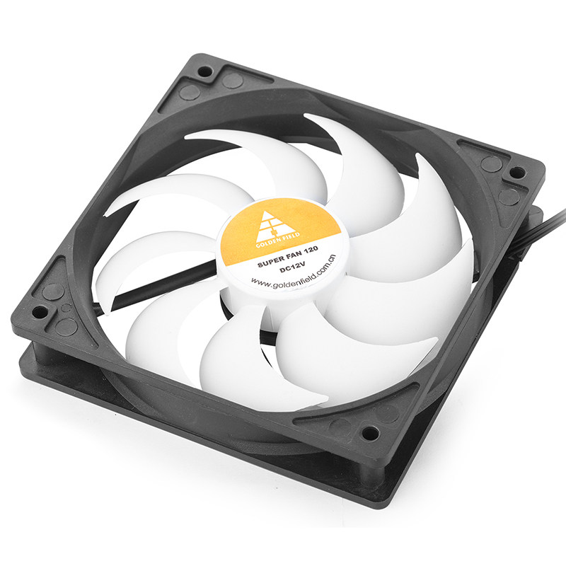 金河田M3黑框白叶无光静音风扇12CM台式机风扇有RGB电脑机箱风扇