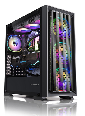 金河田预见99A主机箱电脑台式360水冷atx钢化玻璃侧透明白色机箱