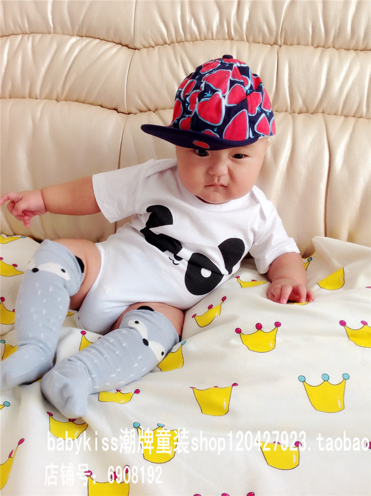 短袖夏季婴儿纯棉爬服三角哈衣