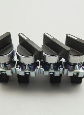 22mm旋钮开关ZB2-BE101C XB2-BD21两档BD33C三档旋转选择自锁复位