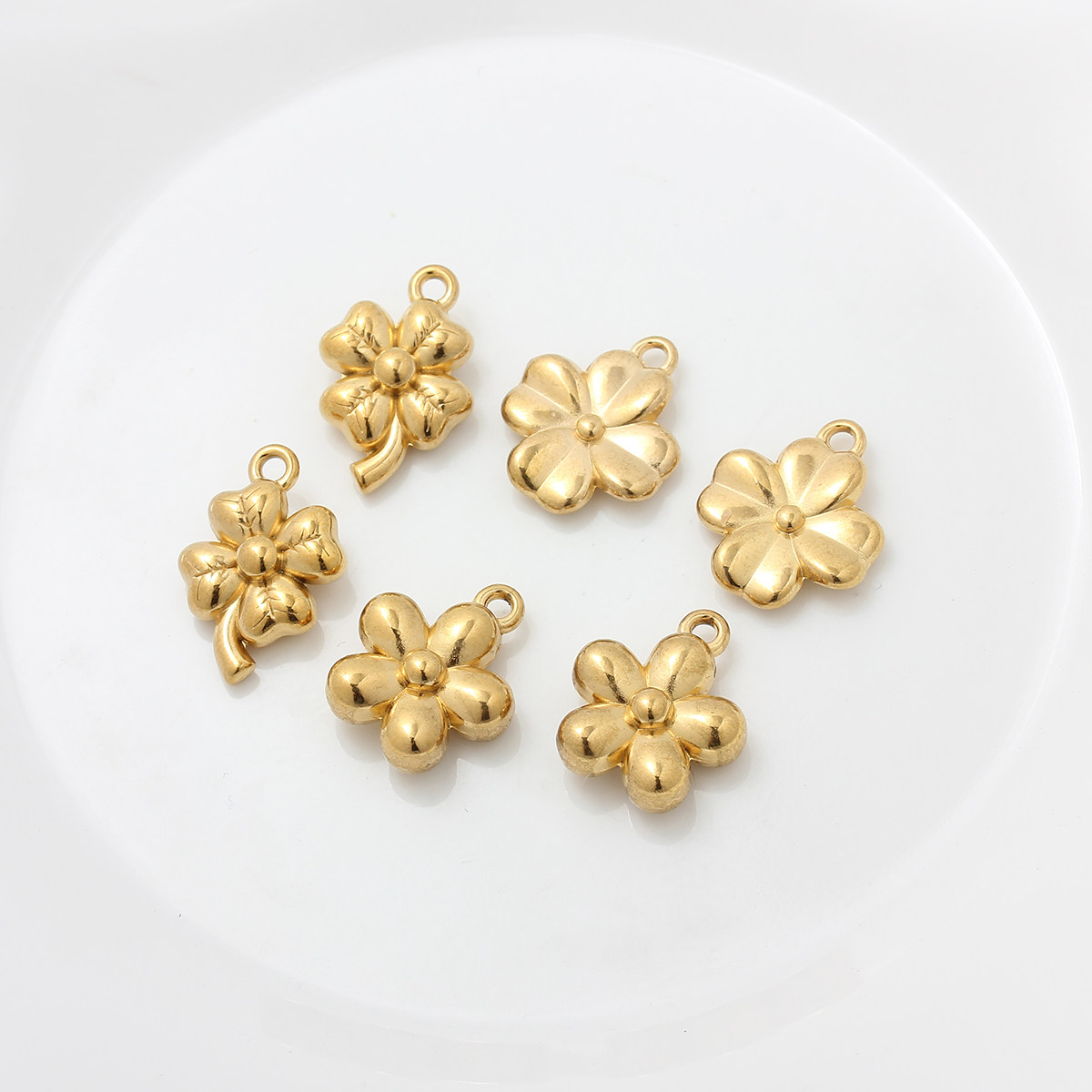 304钛钢不锈钢真空镀18K金梅花四叶草不掉色挂件手工挂坠diy配件,饰品/流行首饰/时尚饰品新,其他DIY饰品配件,淘宝优惠券,粉丝福利购,淘宝优惠卷