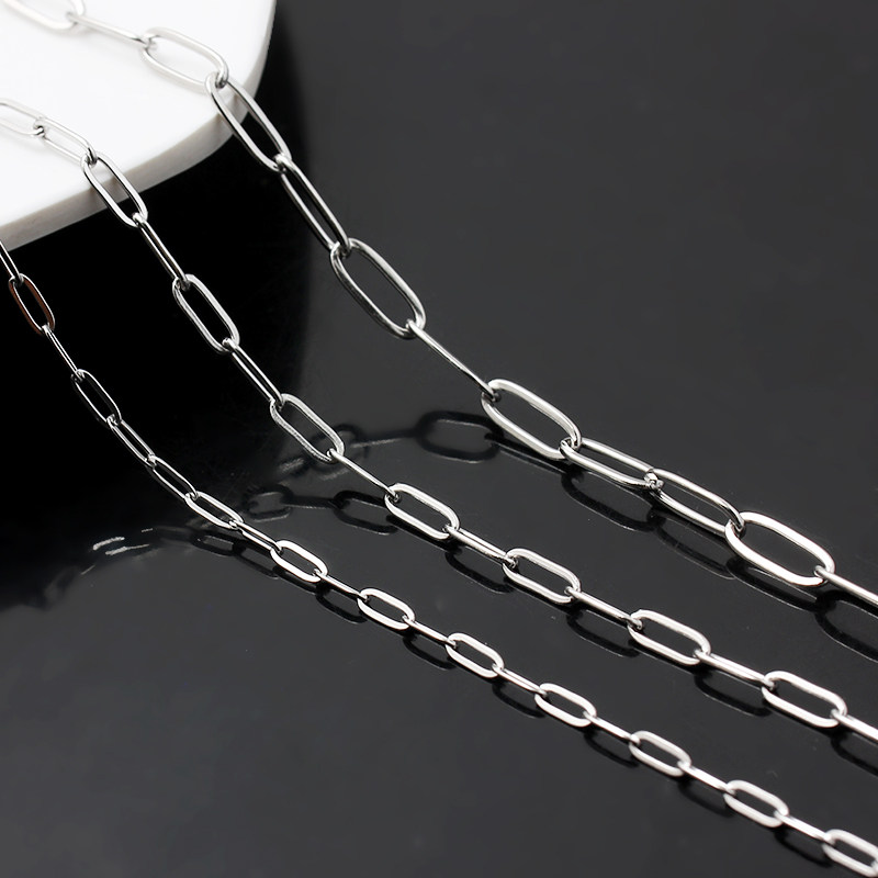 不褪色304钛钢焊接闭口链子长方长节O字链条diy制作手链项链材料,饰品/流行首饰/时尚饰品新,链条,淘宝优惠券,粉丝福利购,淘宝优惠卷