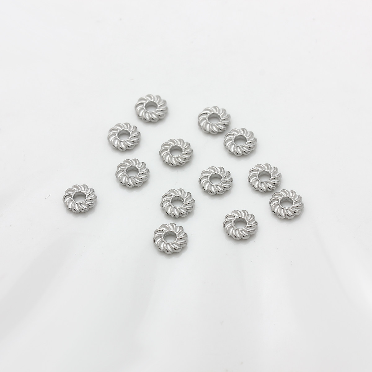 不褪色钛钢不锈钢麻花隔珠手串垫片串珠手链项链隔片手工diy配件