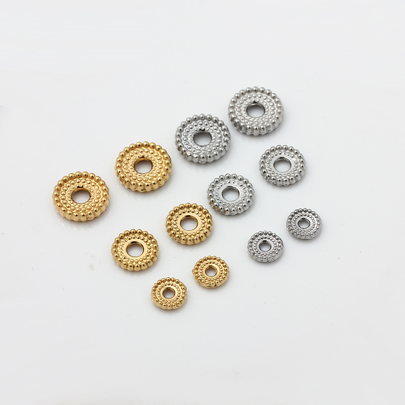 不褪色不锈钢钛钢齿轮隔片18K金