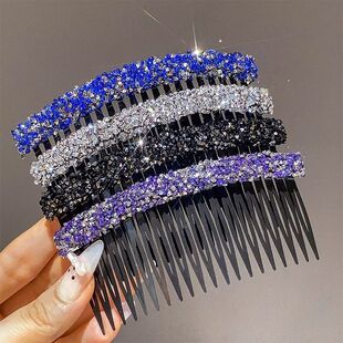 满钻时尚高级感碎发梳轻奢成人发夹2025春夏新款碎发整理插梳