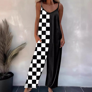 sleeveless camisole Women pants 連體褲 jumpsuit女士吊帶長(zhǎng)褲