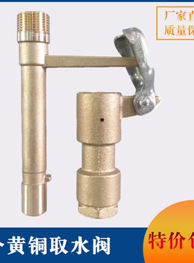 黄铜快速取水阀绿化取水器插干园林取水栓方便体钥匙洒水栓6分1寸