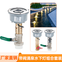 景觀噴泉噴頭涌泉水底燈LED防水