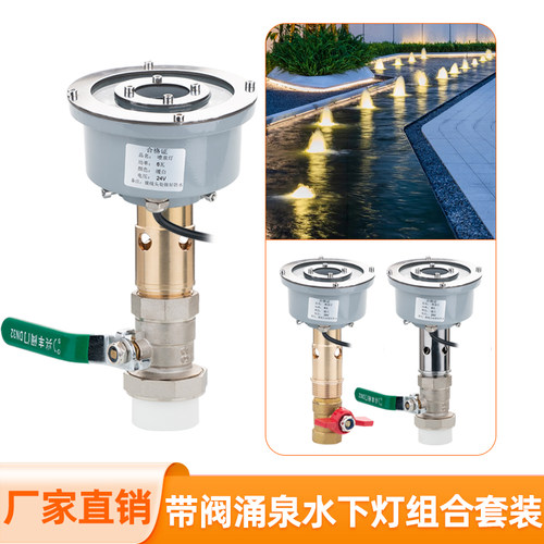 景观喷泉喷头涌泉水底灯LED防水