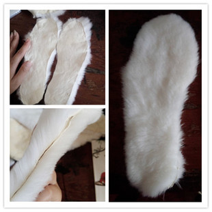 獭兔皮鞋垫保暖兔毛鞋垫真皮毛一体兔皮鞋垫男女除臭吸汗保暖御寒