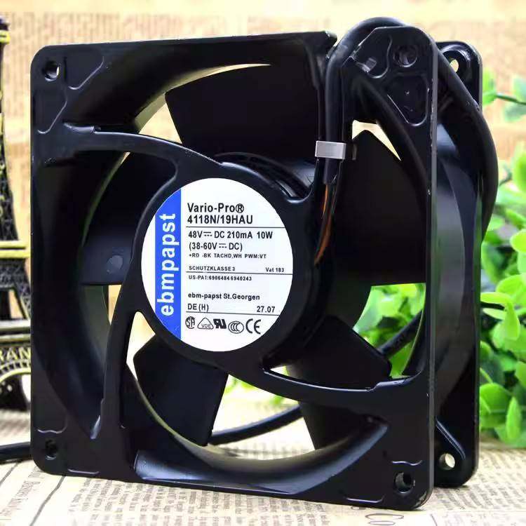 4118N/19HAU 48V 10W 12厘米 12038EBM进口喷雾机防水散热风扇